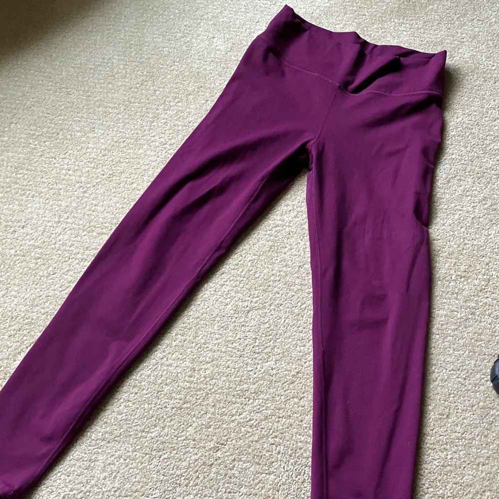 Women's Purple High-Waisted Pants